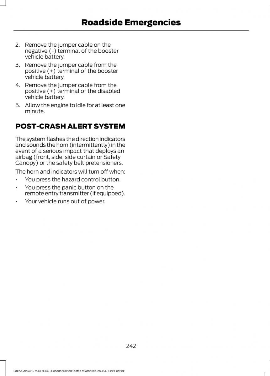 Forde Edge II owners manual / page 245