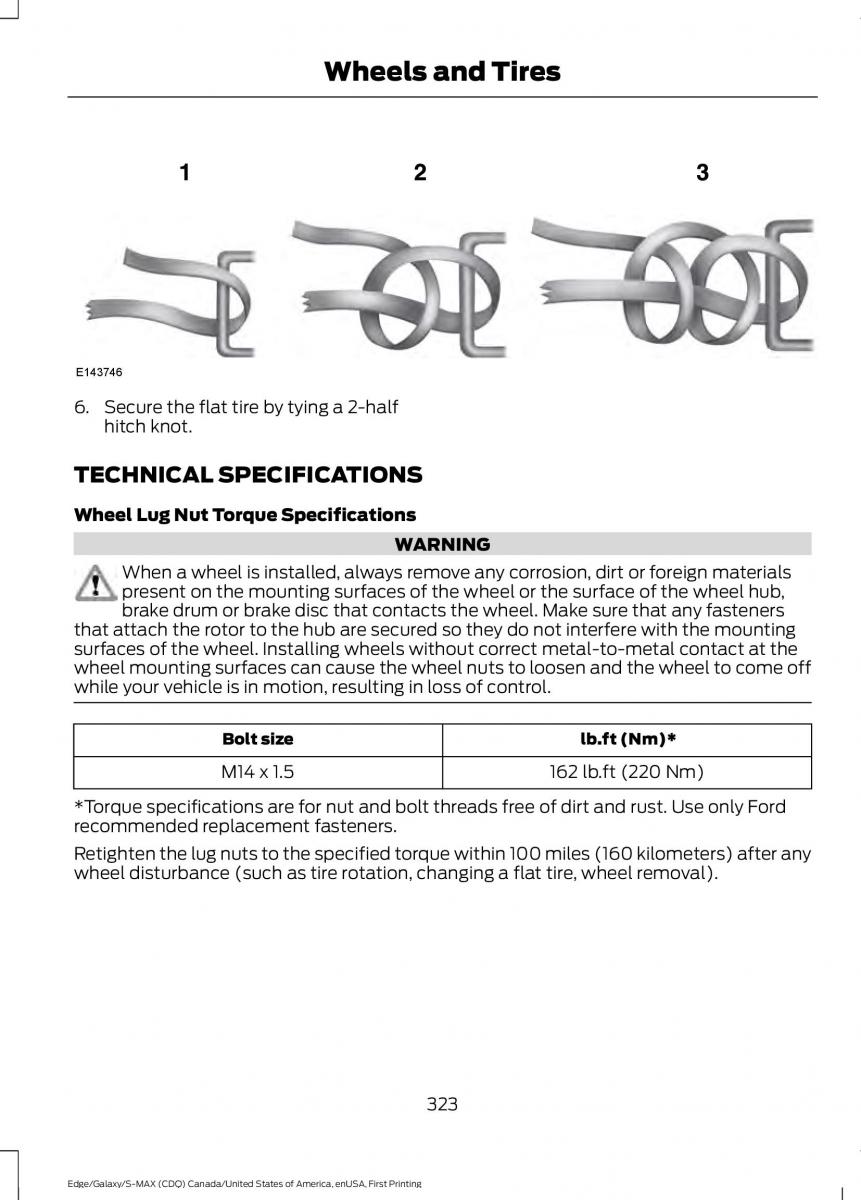 Forde Edge II owners manual / page 326