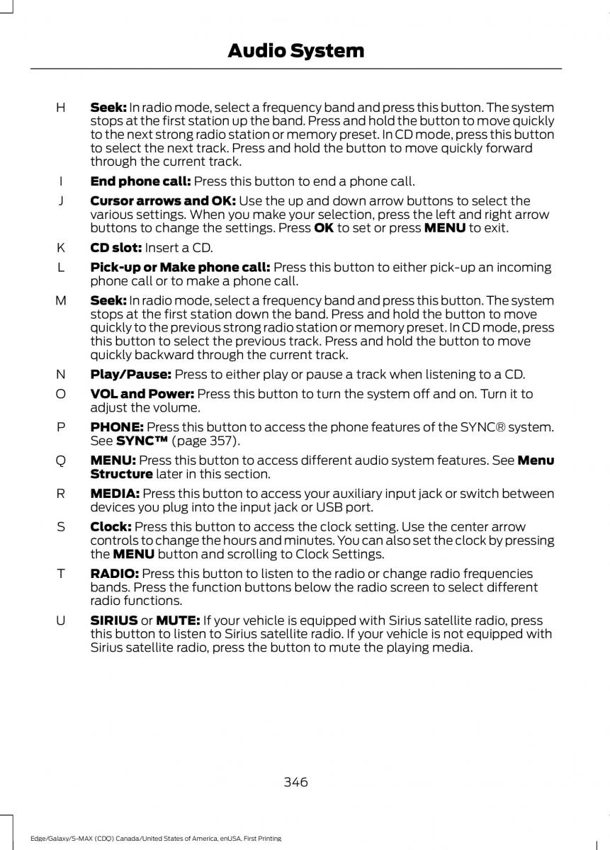 Forde Edge II owners manual / page 349