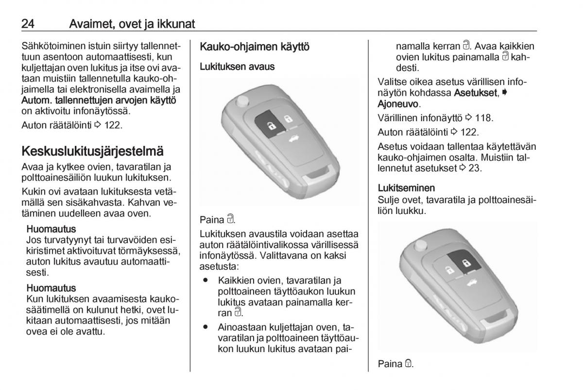 Opel Insignia A omistajan kasikirja / page 26