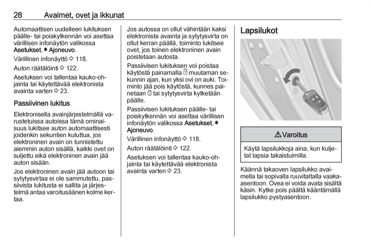 Opel Insignia A omistajan kasikirja / page 30