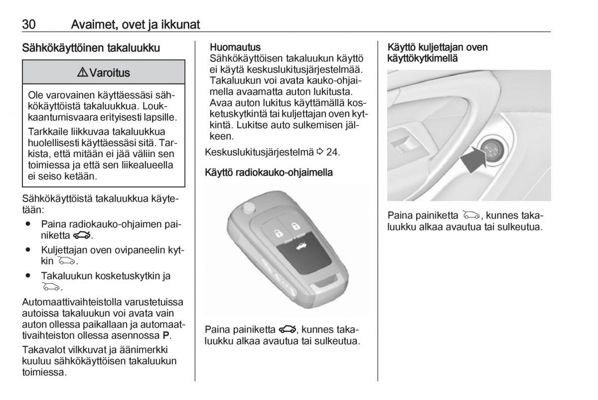 Opel Insignia A omistajan kasikirja / page 32