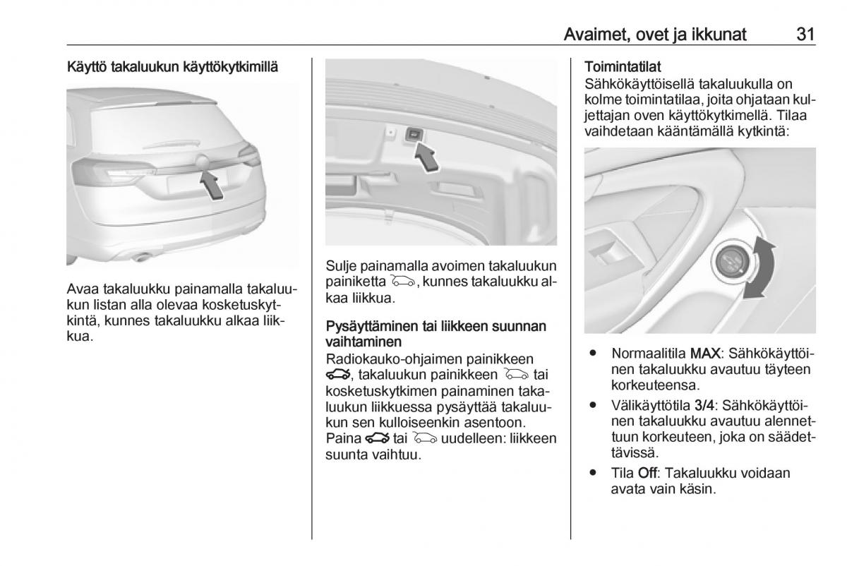 Opel Insignia A omistajan kasikirja / page 33