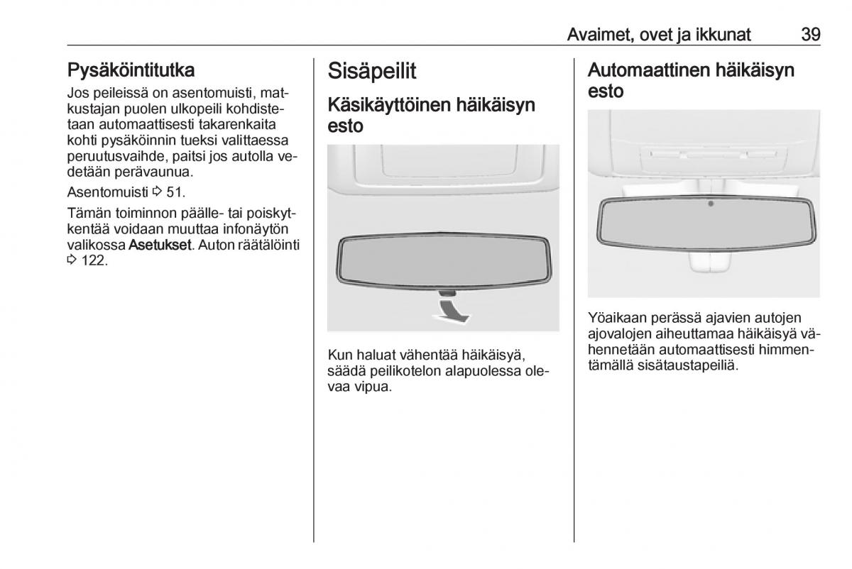 Opel Insignia A omistajan kasikirja / page 41