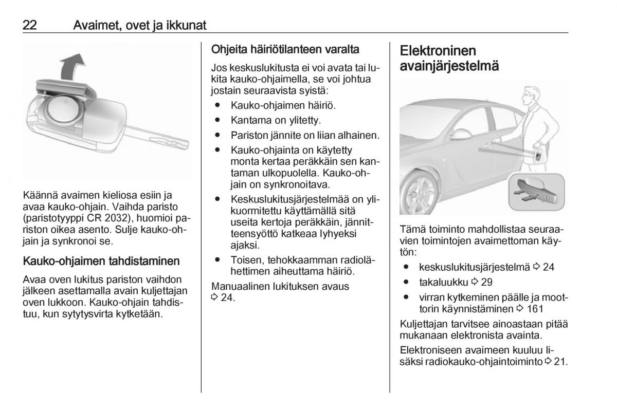 Opel Insignia A omistajan kasikirja / page 24