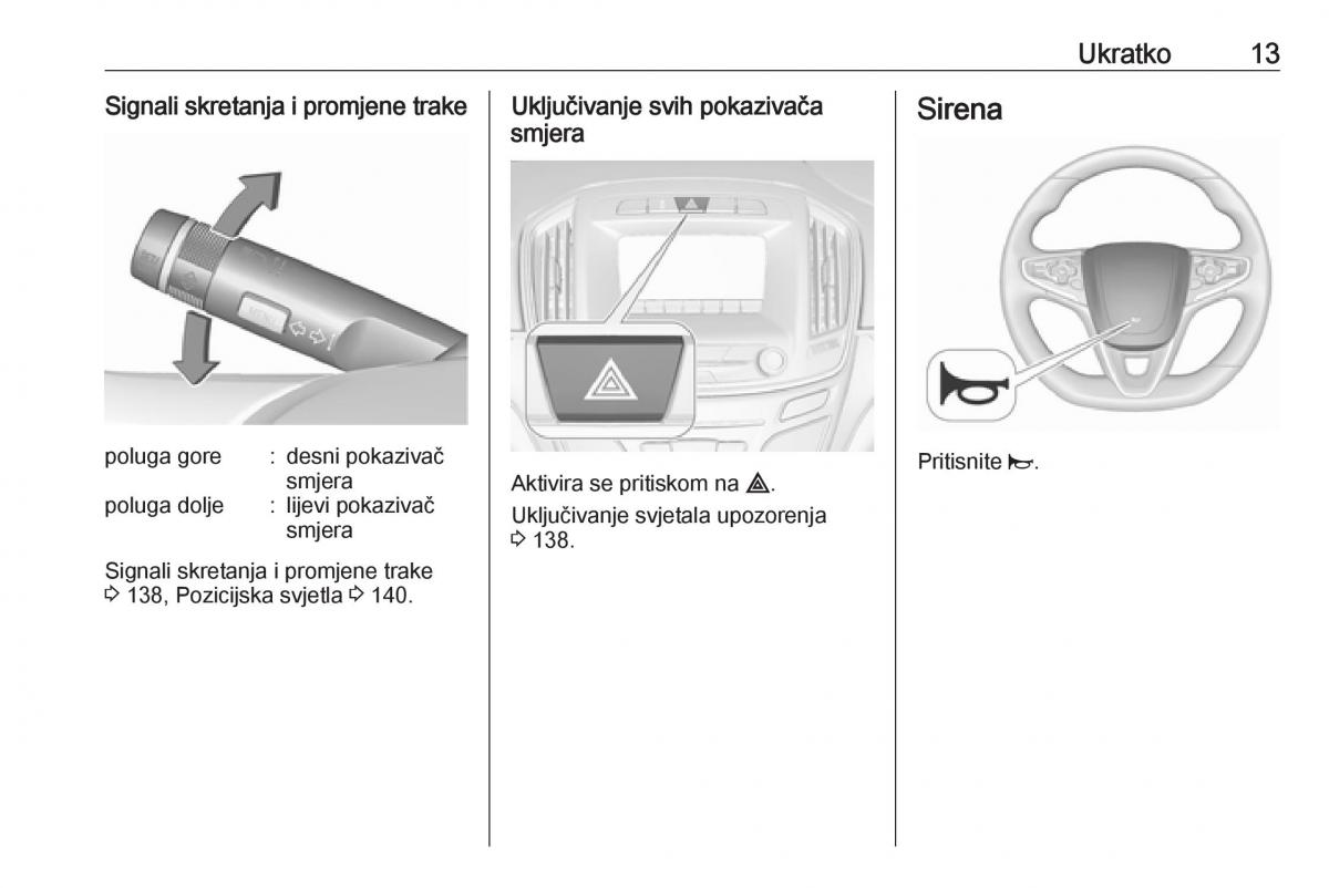 Opel Insignia A vlasnicko uputstvo / page 15