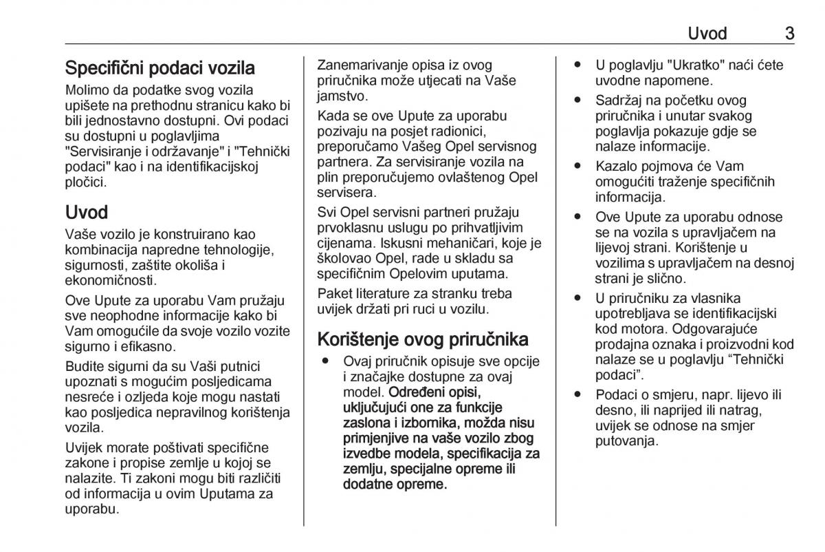 Opel Insignia A vlasnicko uputstvo / page 5
