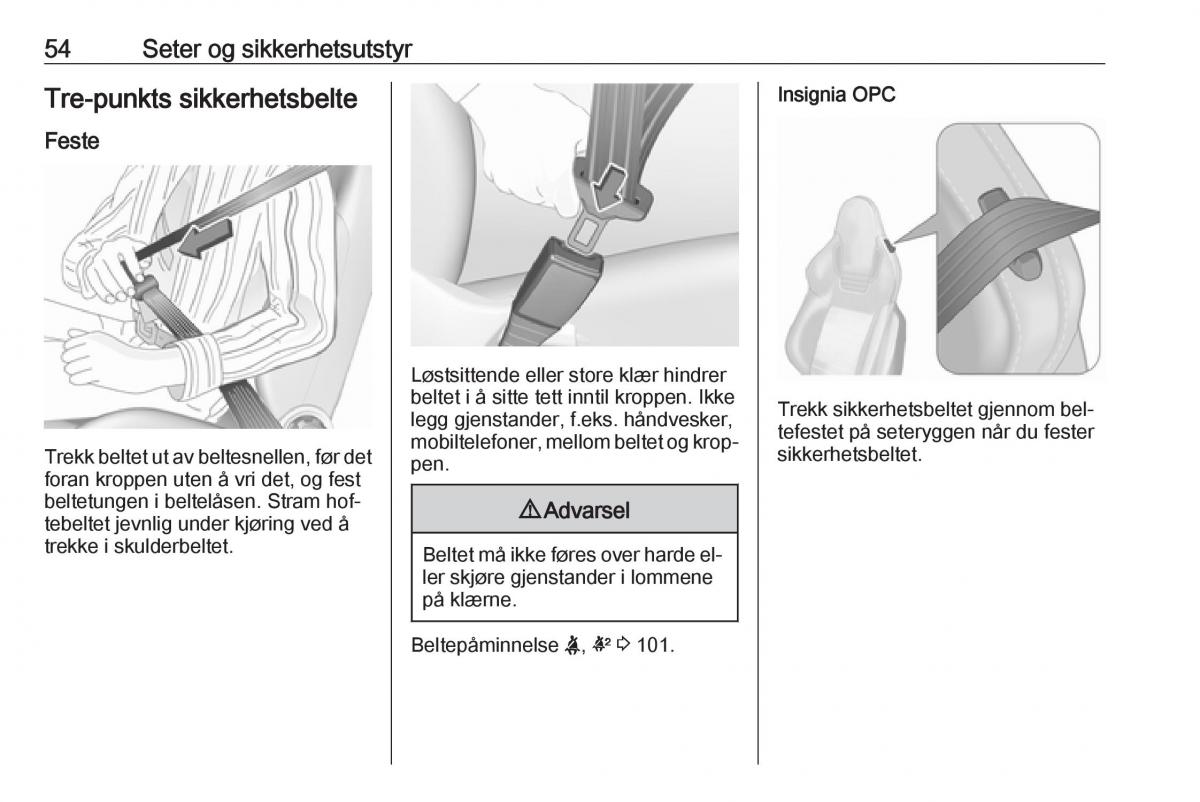 manual  opel insignia a bruksanvisningen / page 56