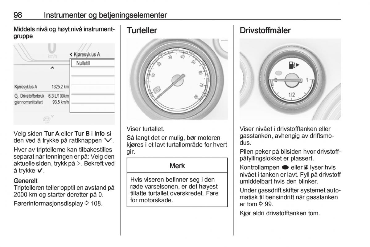 Opel Insignia A bruksanvisningen / page 100