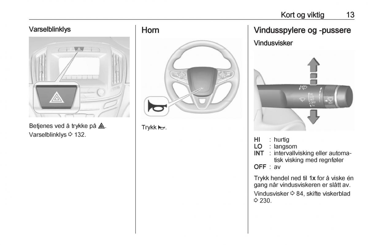 Opel Insignia A bruksanvisningen / page 15
