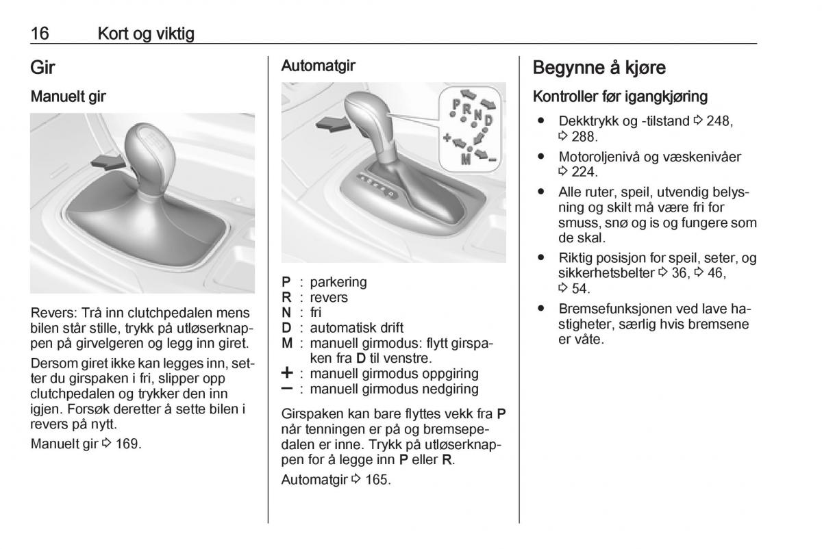 Opel Insignia A bruksanvisningen / page 18