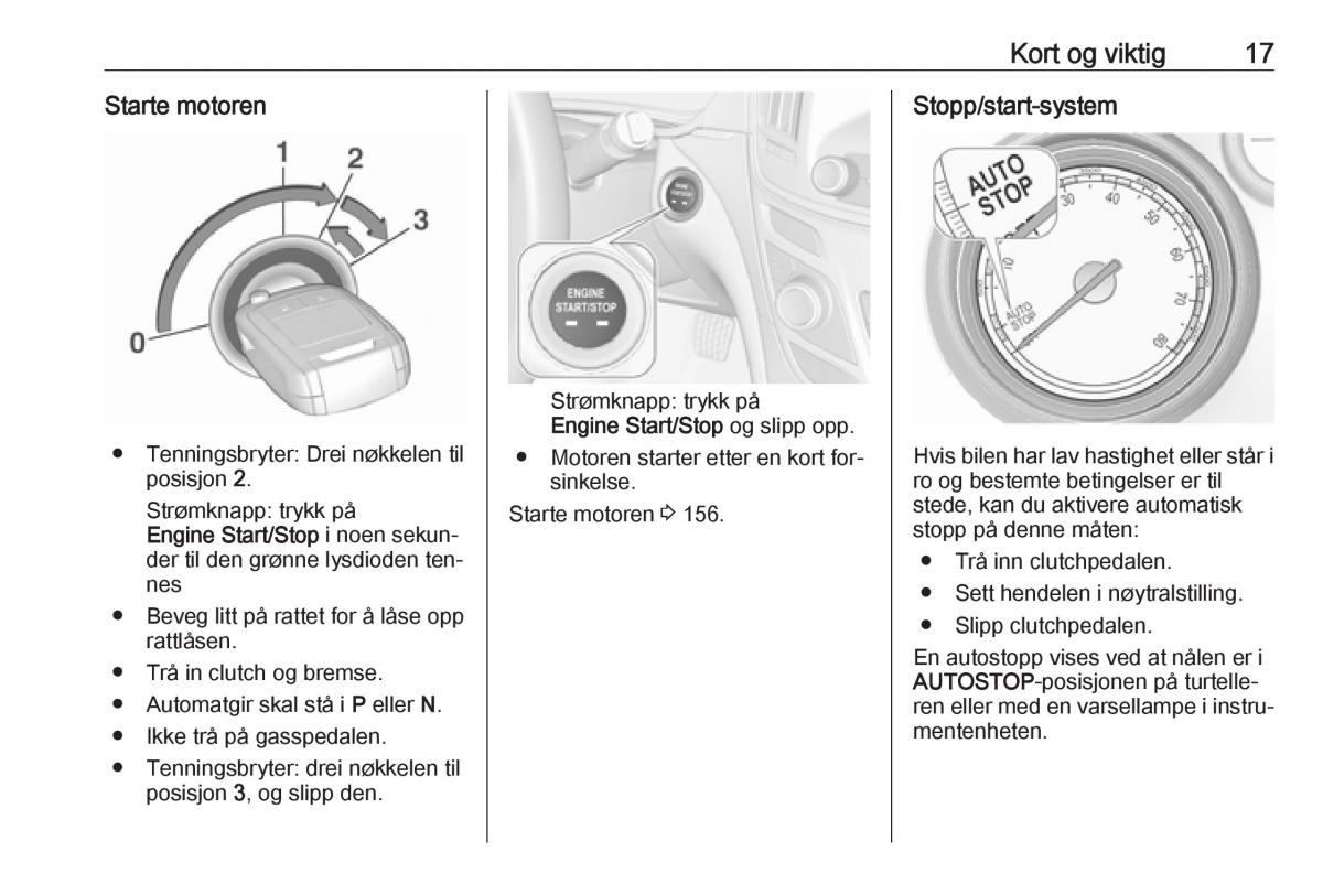 Opel Insignia A bruksanvisningen / page 19