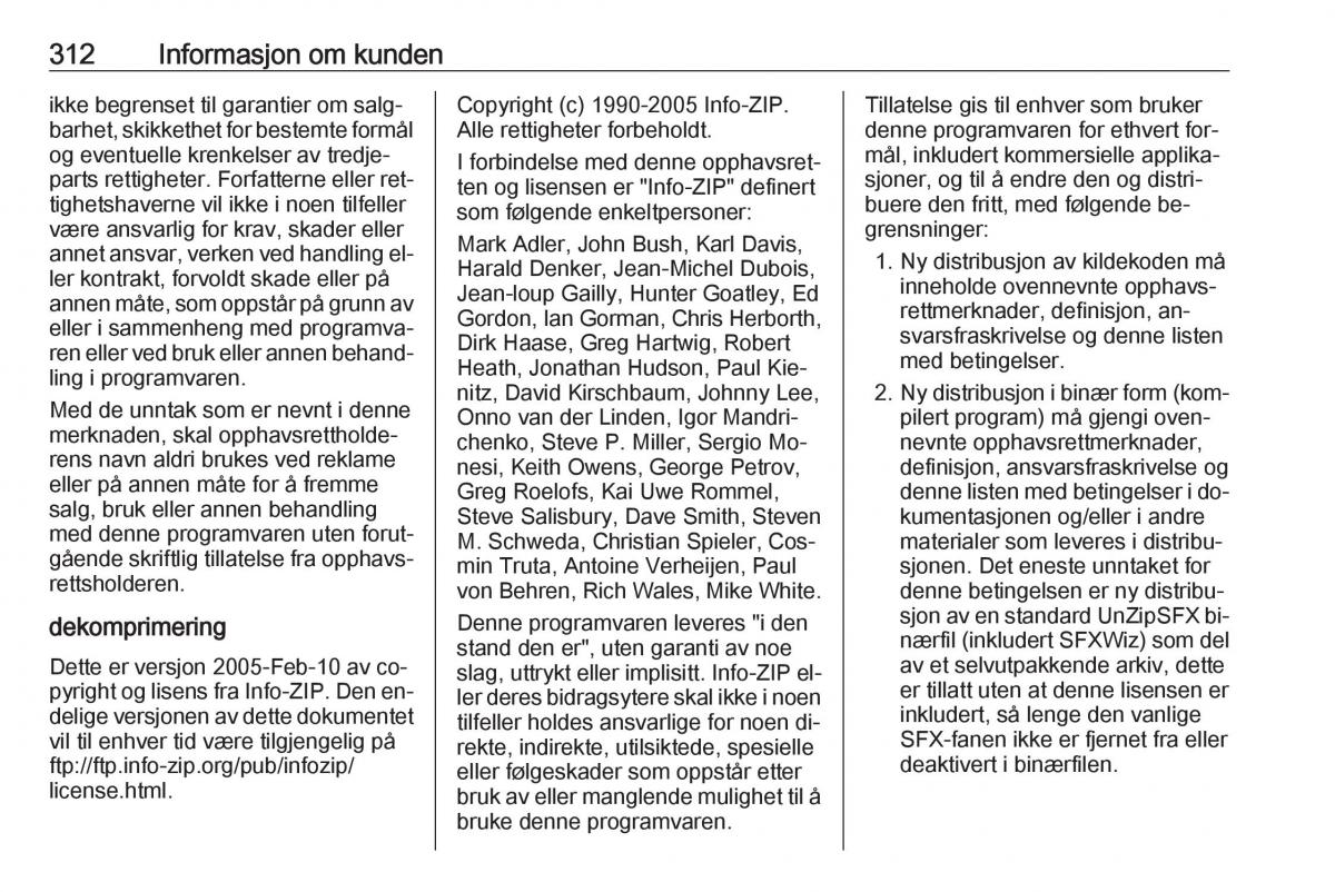 Opel Insignia A bruksanvisningen / page 314