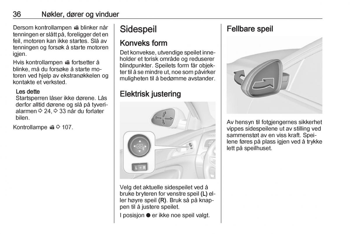 manual  opel insignia a bruksanvisningen / page 38