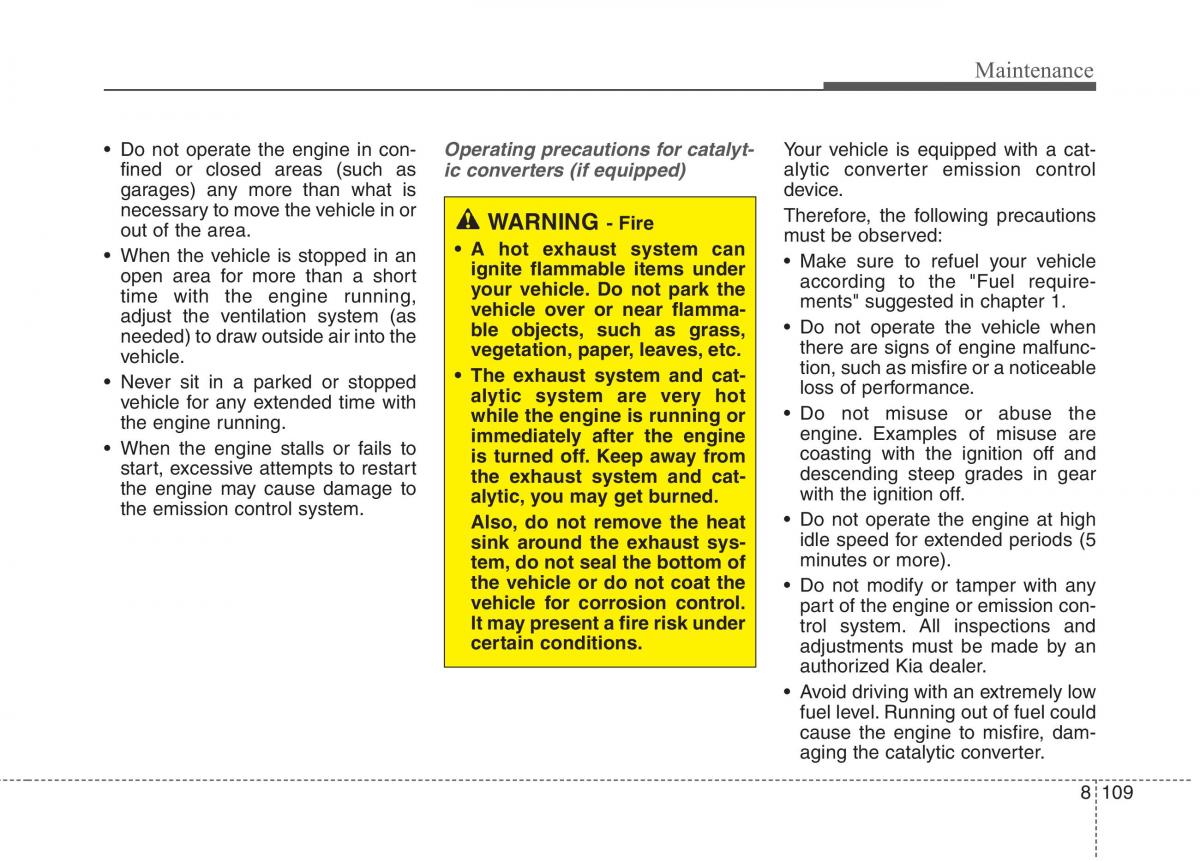 KIA Niro owners manual / page 551