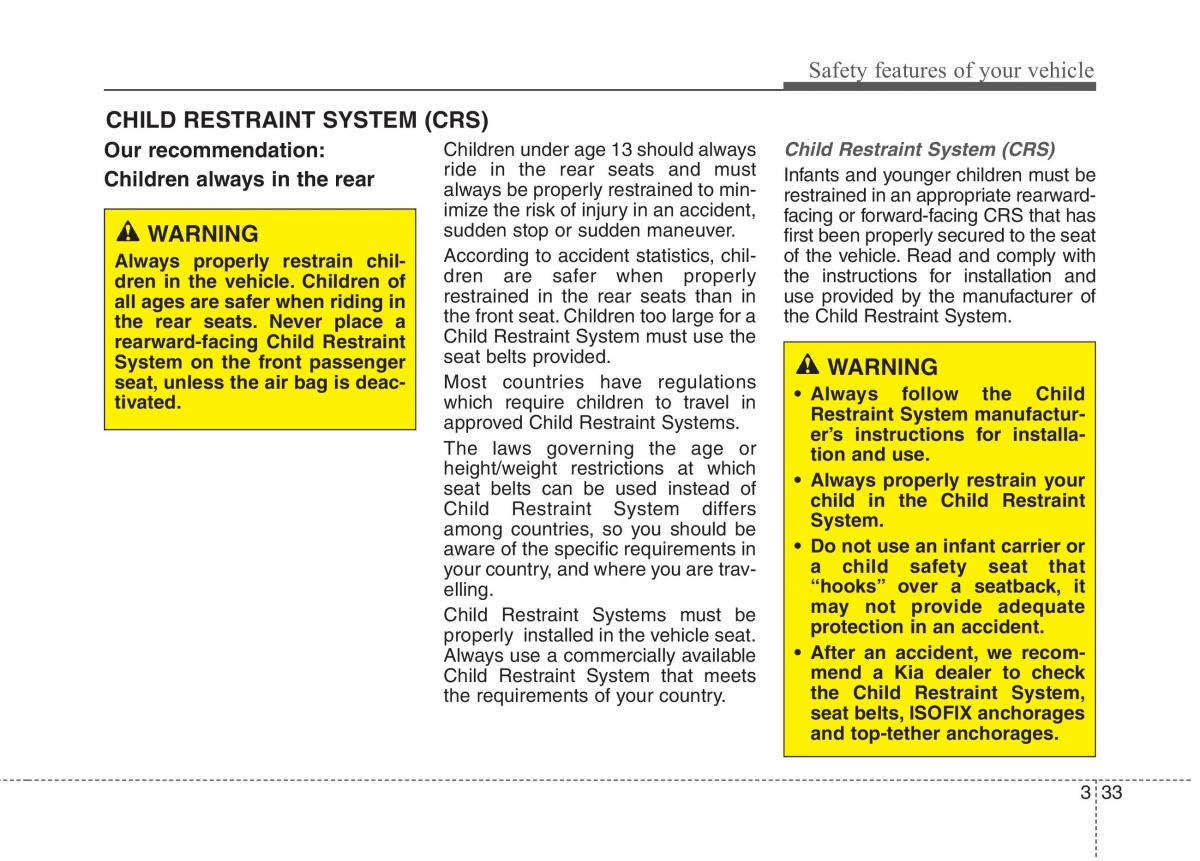 KIA Niro owners manual / page 62