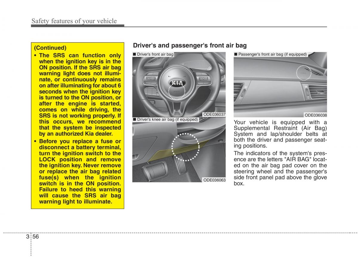 KIA Niro owners manual / page 85