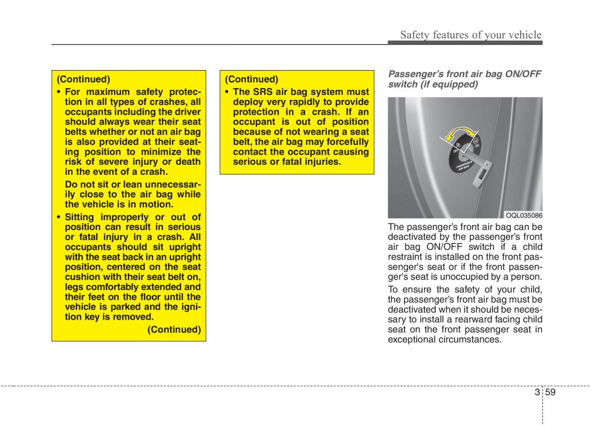 KIA Niro owners manual / page 88