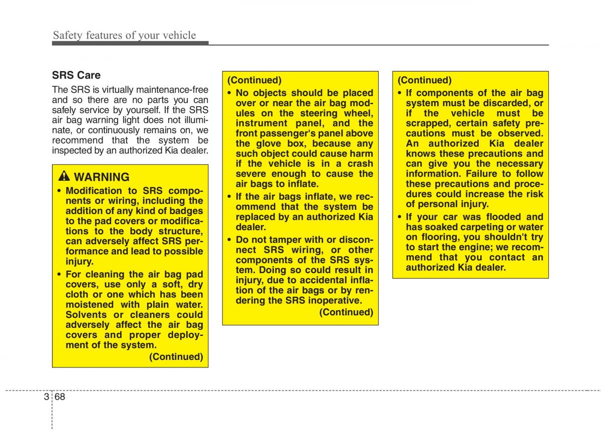 KIA Niro owners manual / page 97
