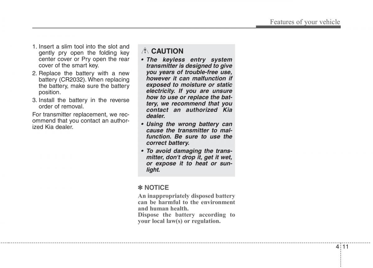 KIA Niro owners manual / page 110