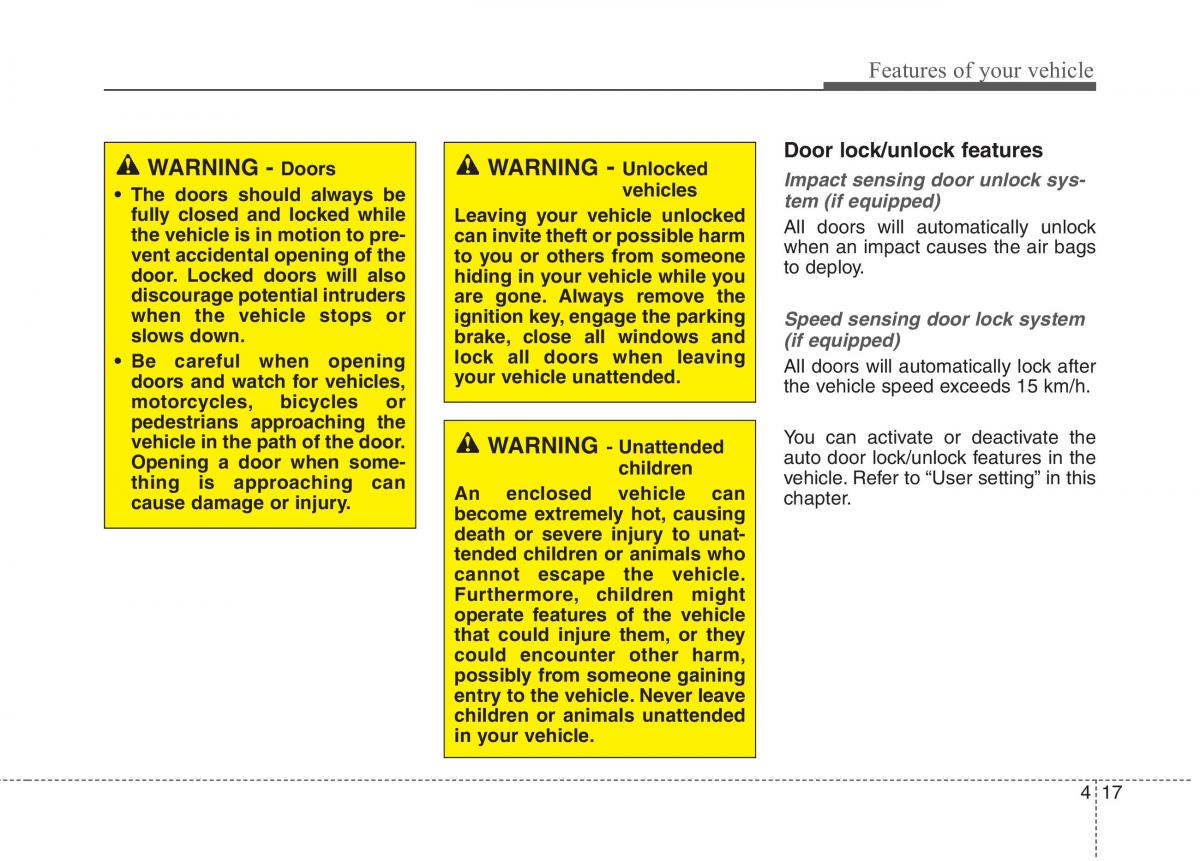 KIA Niro owners manual / page 116