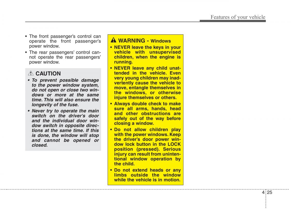 KIA Niro owners manual / page 124