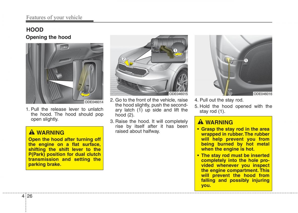 KIA Niro owners manual / page 125