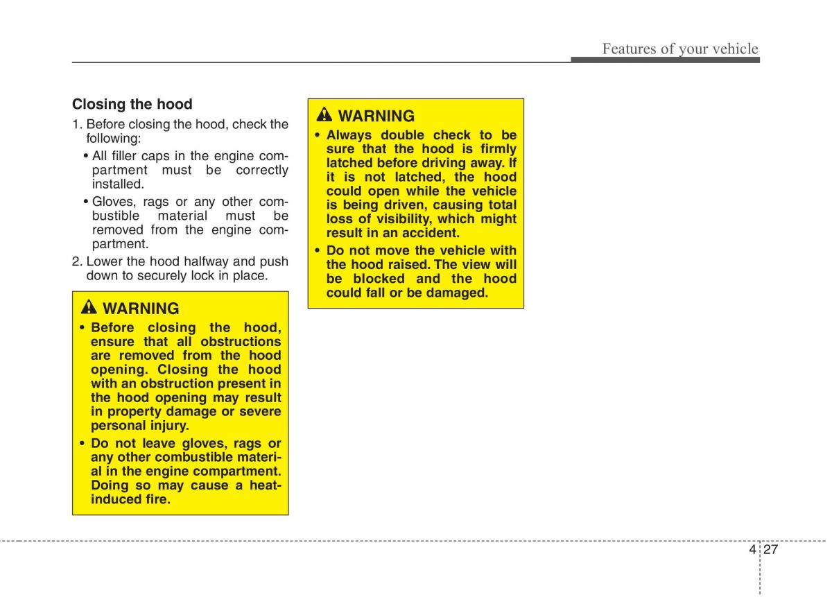 KIA Niro owners manual / page 126