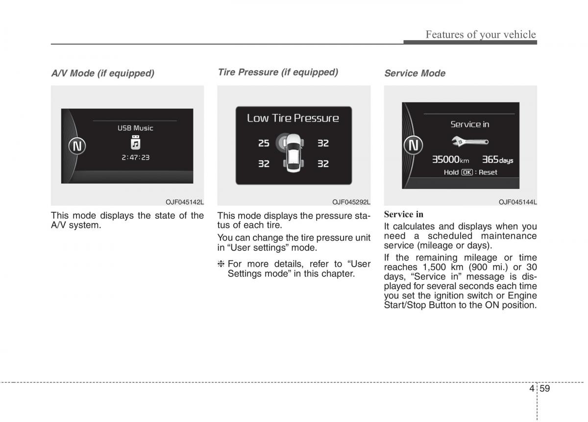 KIA Niro owners manual / page 158