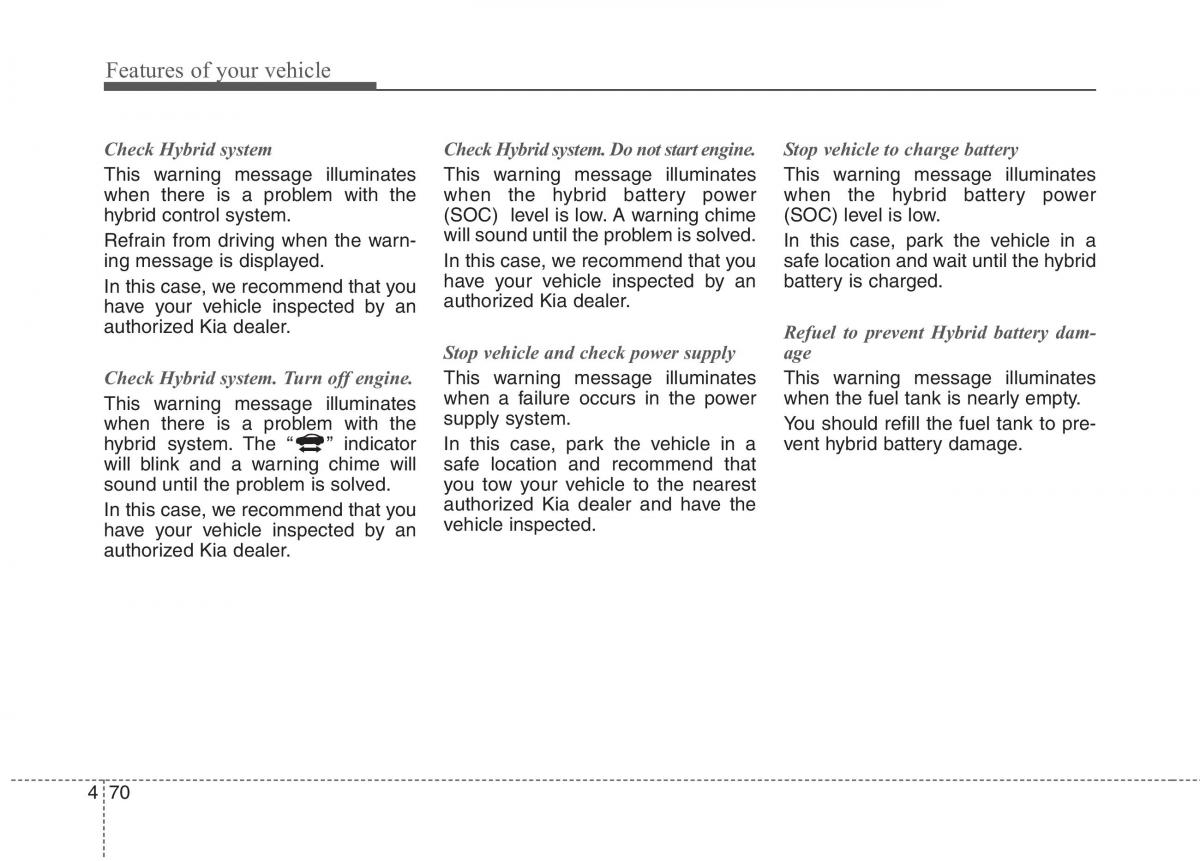 KIA Niro owners manual / page 169