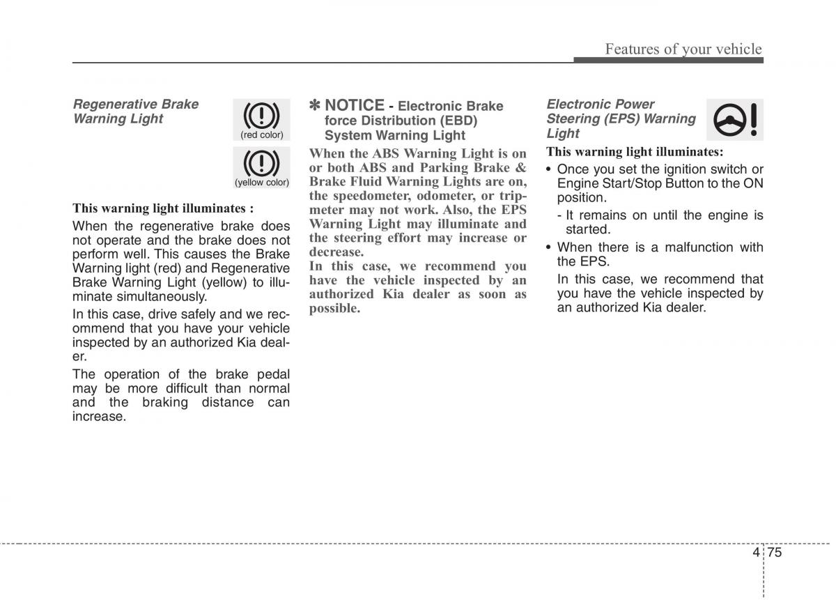 KIA Niro owners manual / page 174