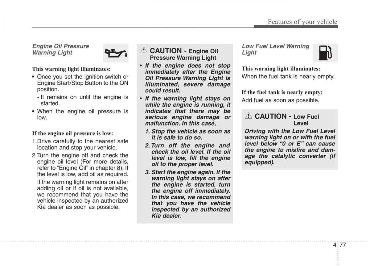 KIA Niro owners manual / page 176