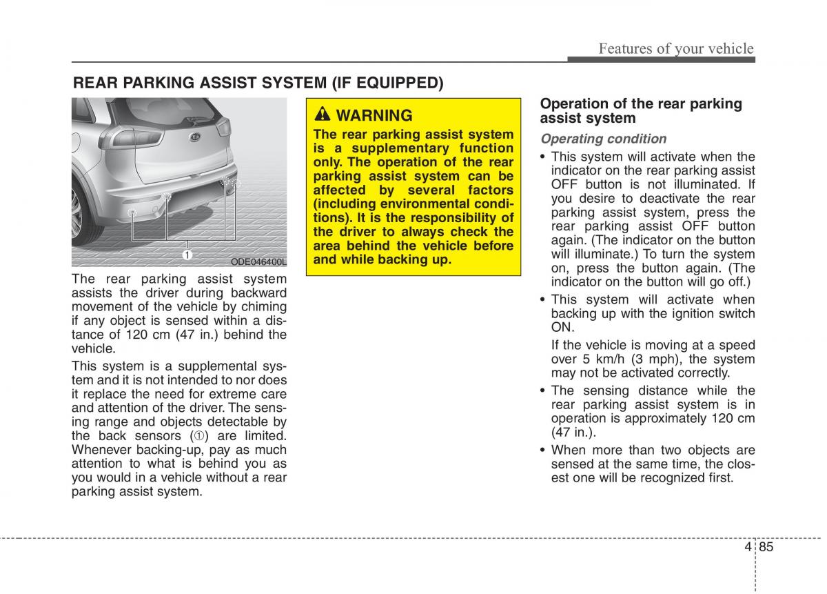KIA Niro owners manual / page 184
