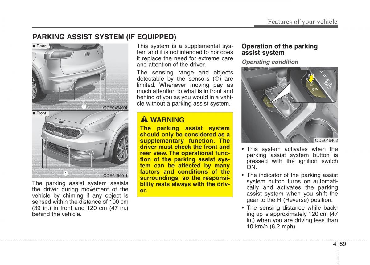 KIA Niro owners manual / page 188