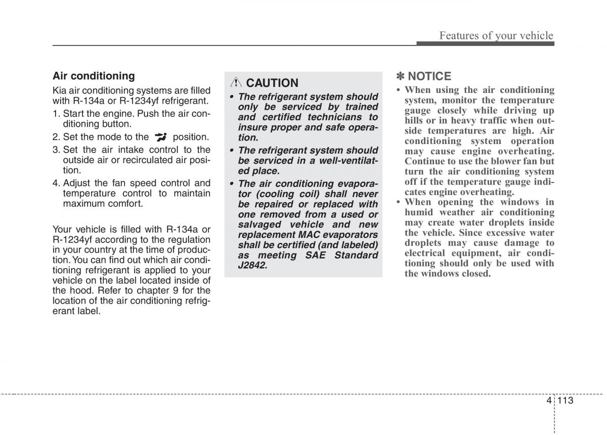 KIA Niro owners manual / page 212