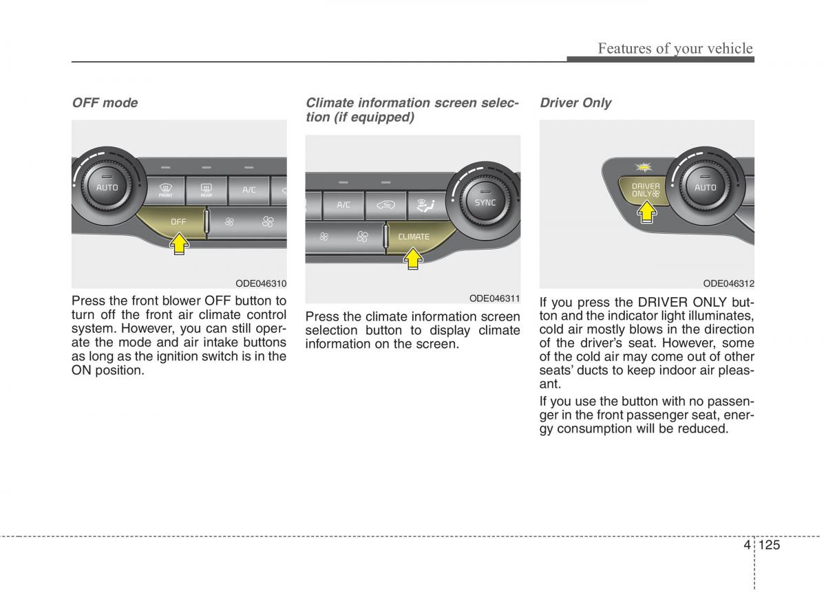 KIA Niro owners manual / page 224