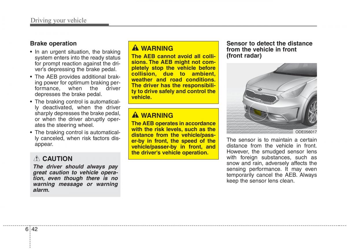 KIA Niro owners manual / page 344