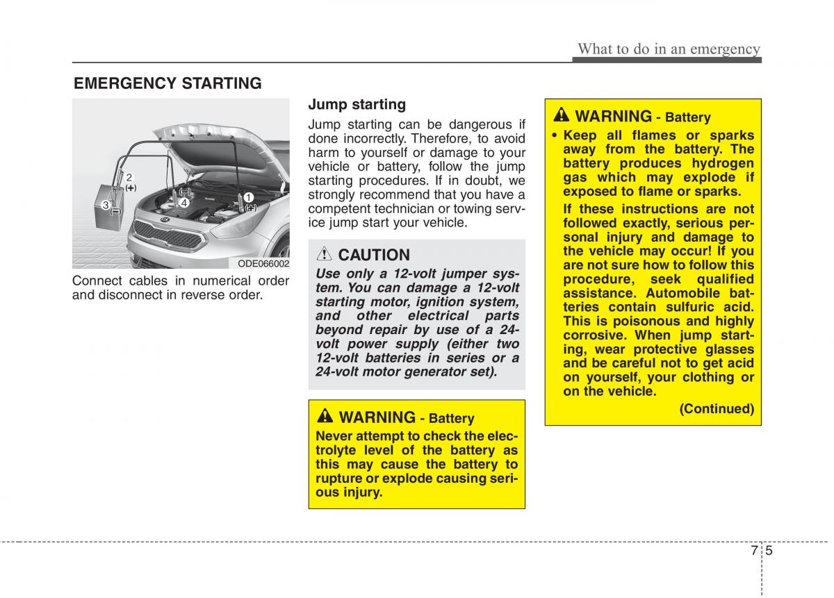 KIA Niro owners manual / page 406