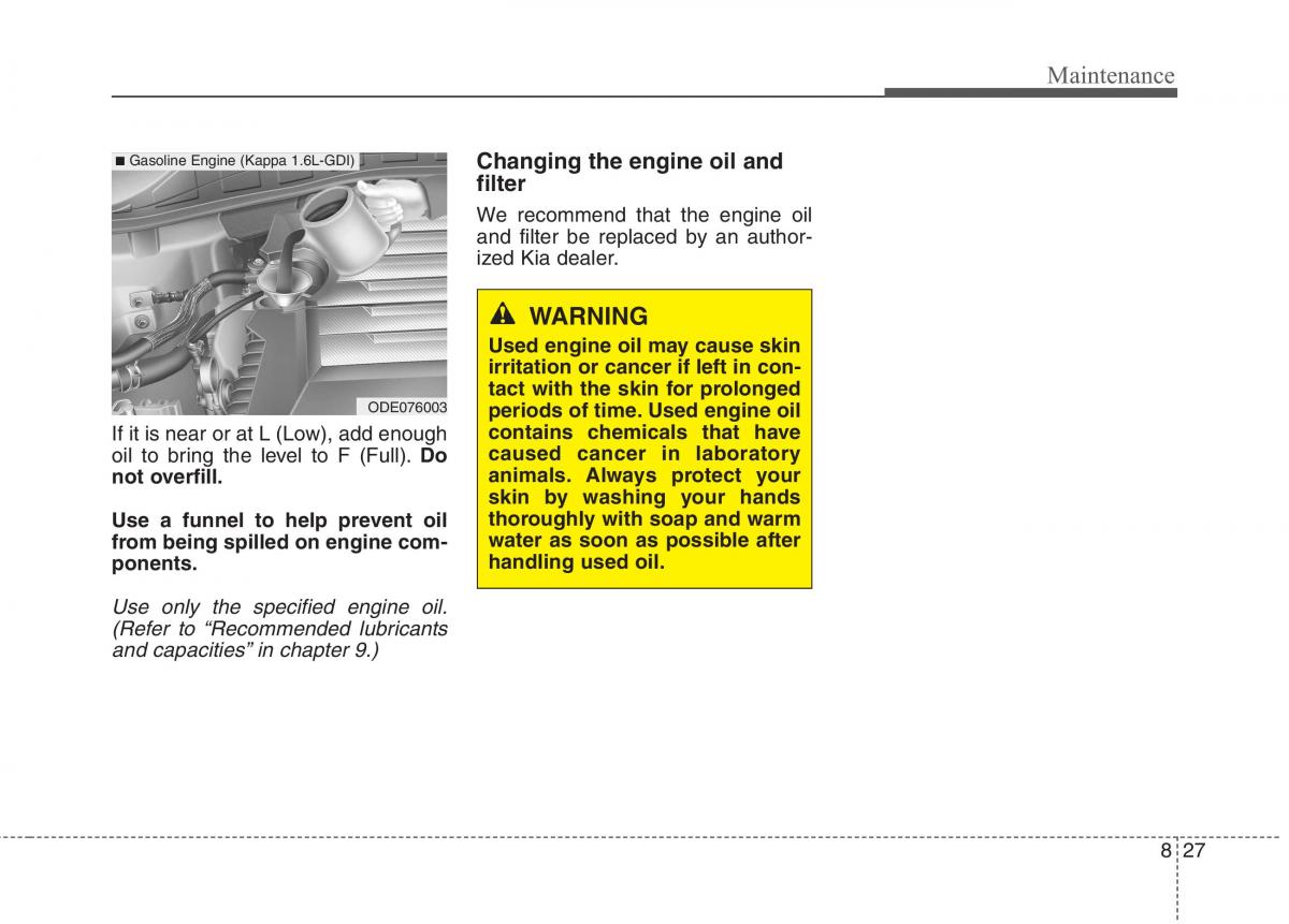 KIA Niro owners manual / page 469