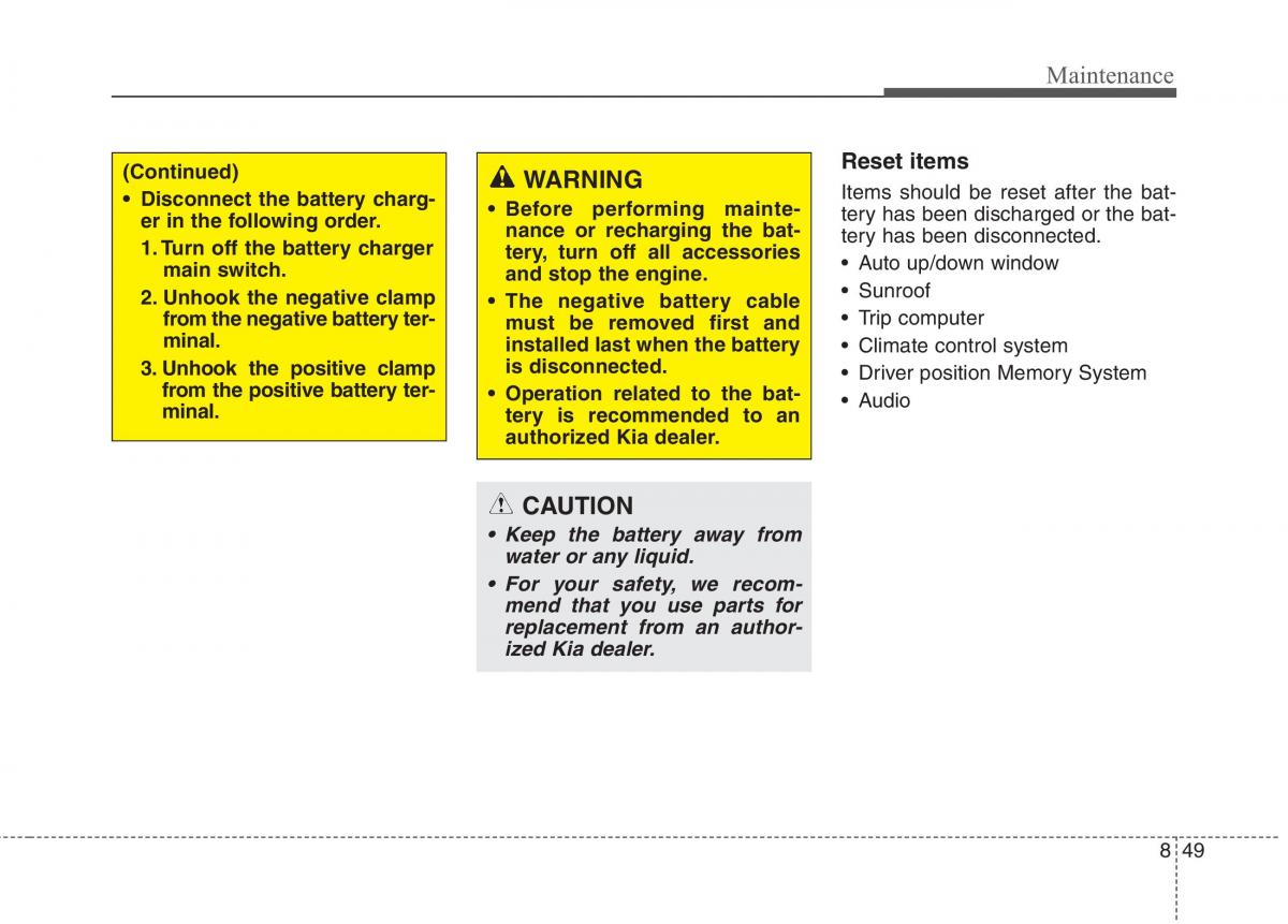 KIA Niro owners manual / page 491