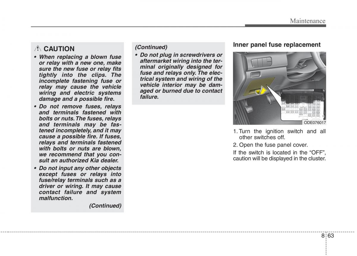 KIA Niro owners manual / page 505