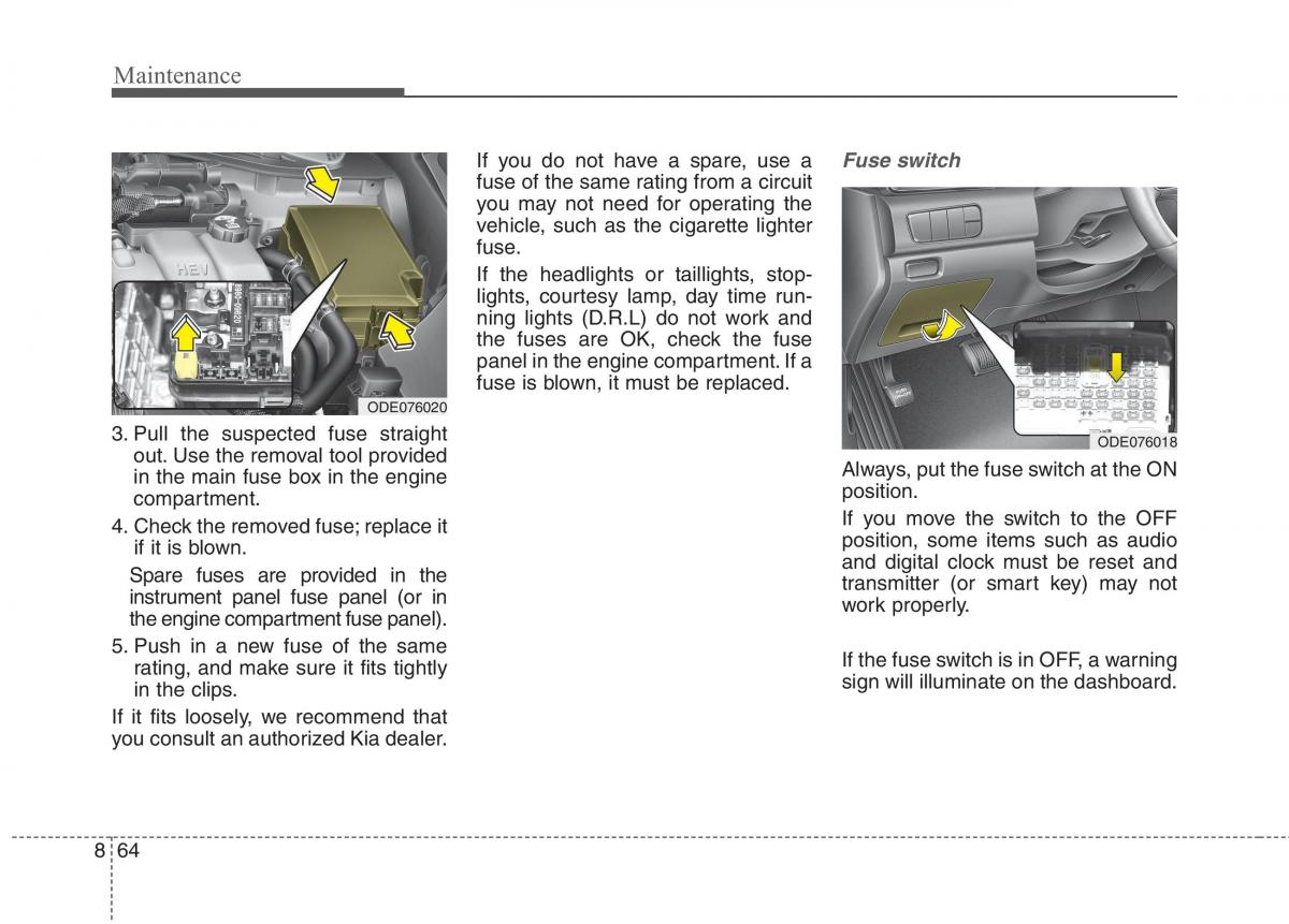 KIA Niro owners manual / page 506