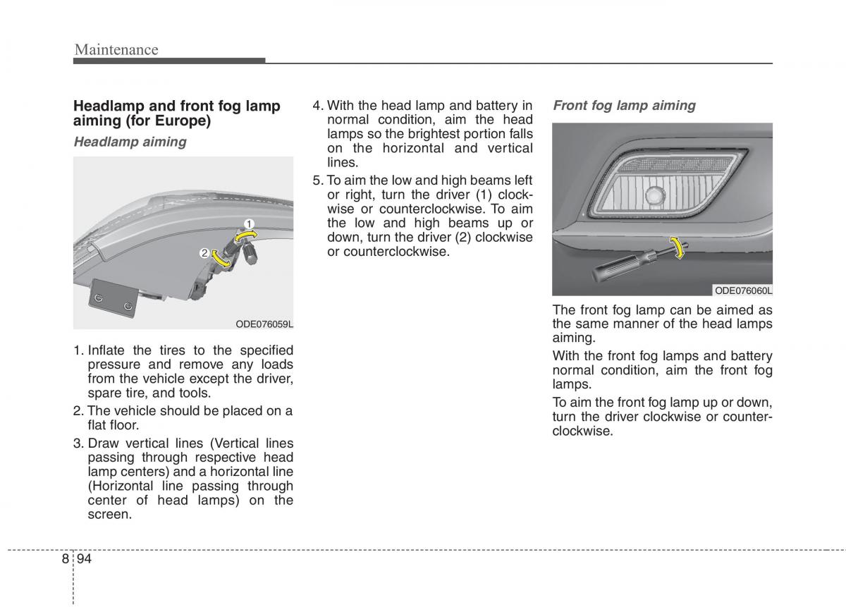 KIA Niro owners manual / page 536