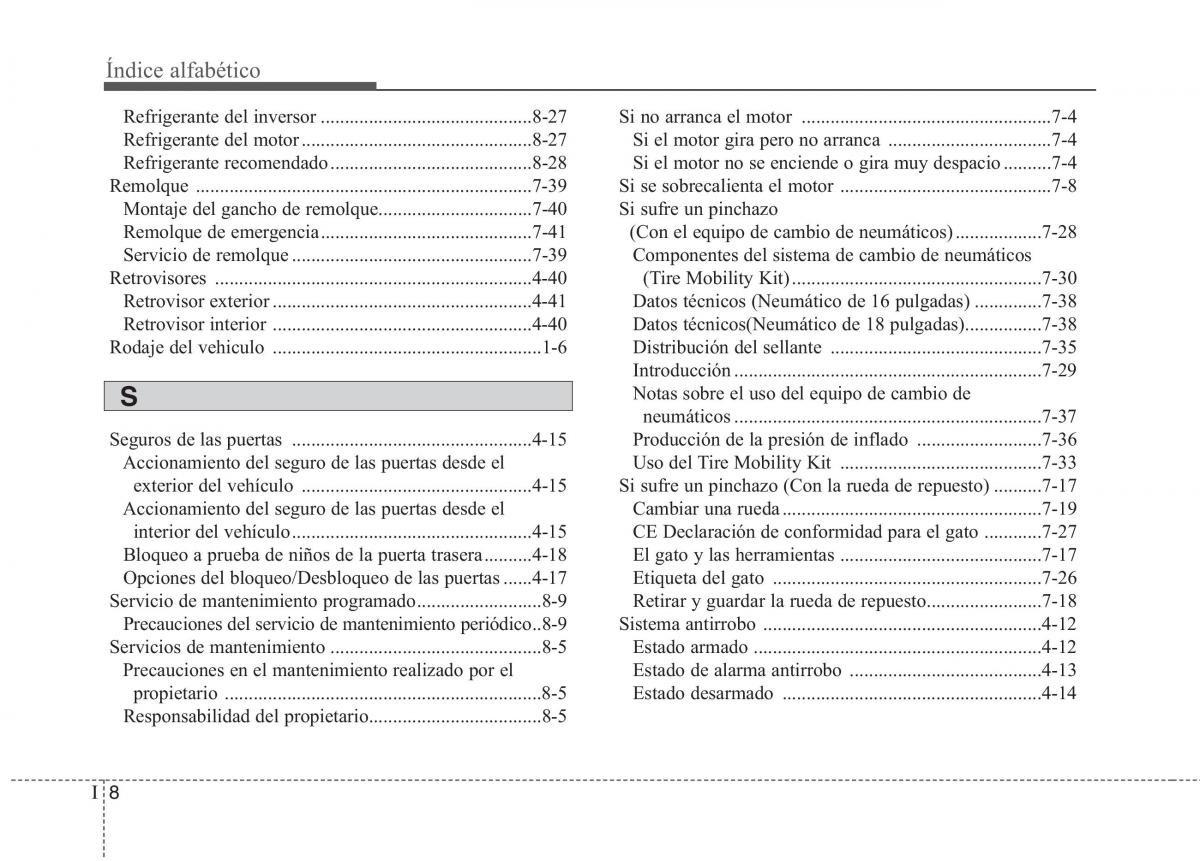 KIA Niro manual del propietario / page 584