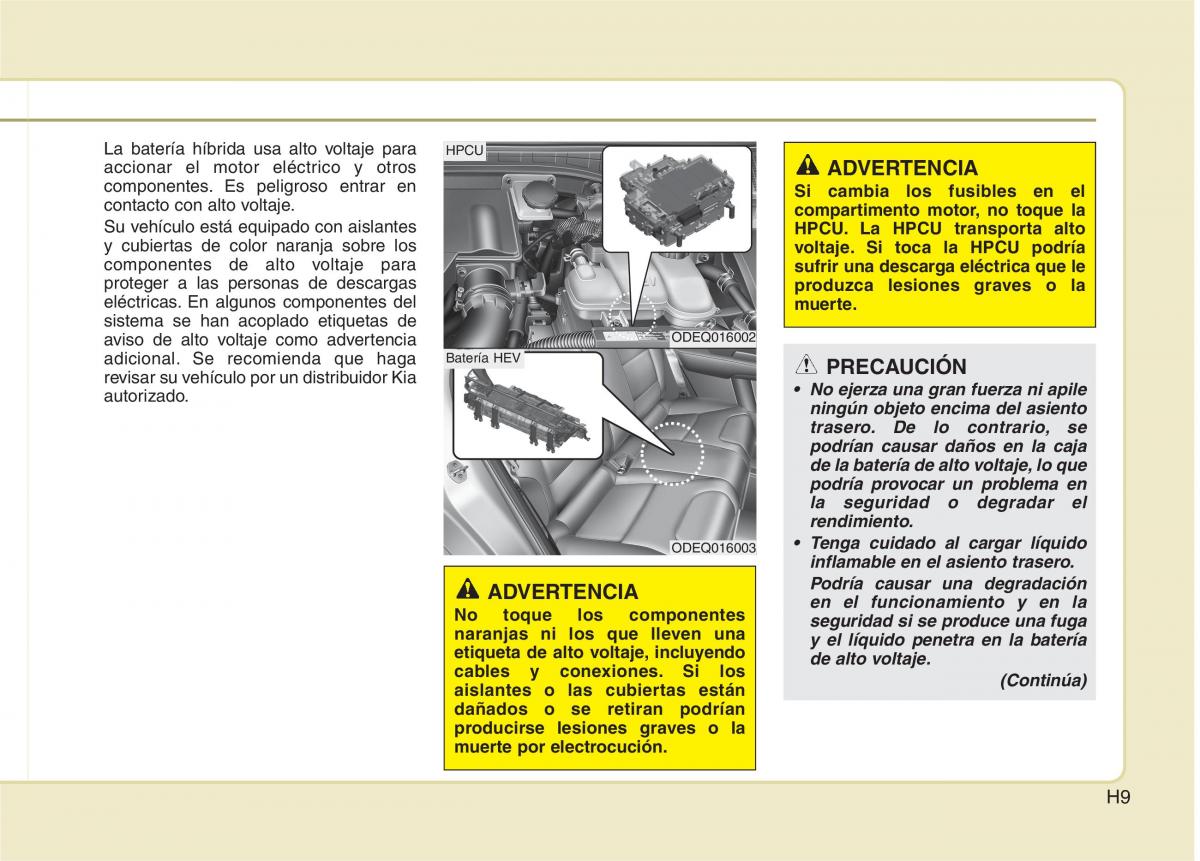 KIA Niro manual del propietario / page 12