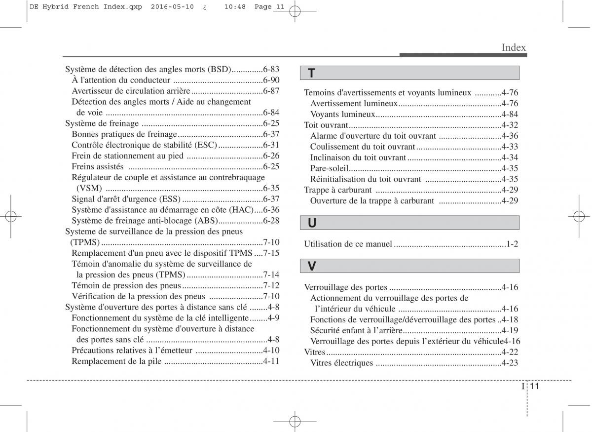 KIA Niro manuel du proprietaire / page 589