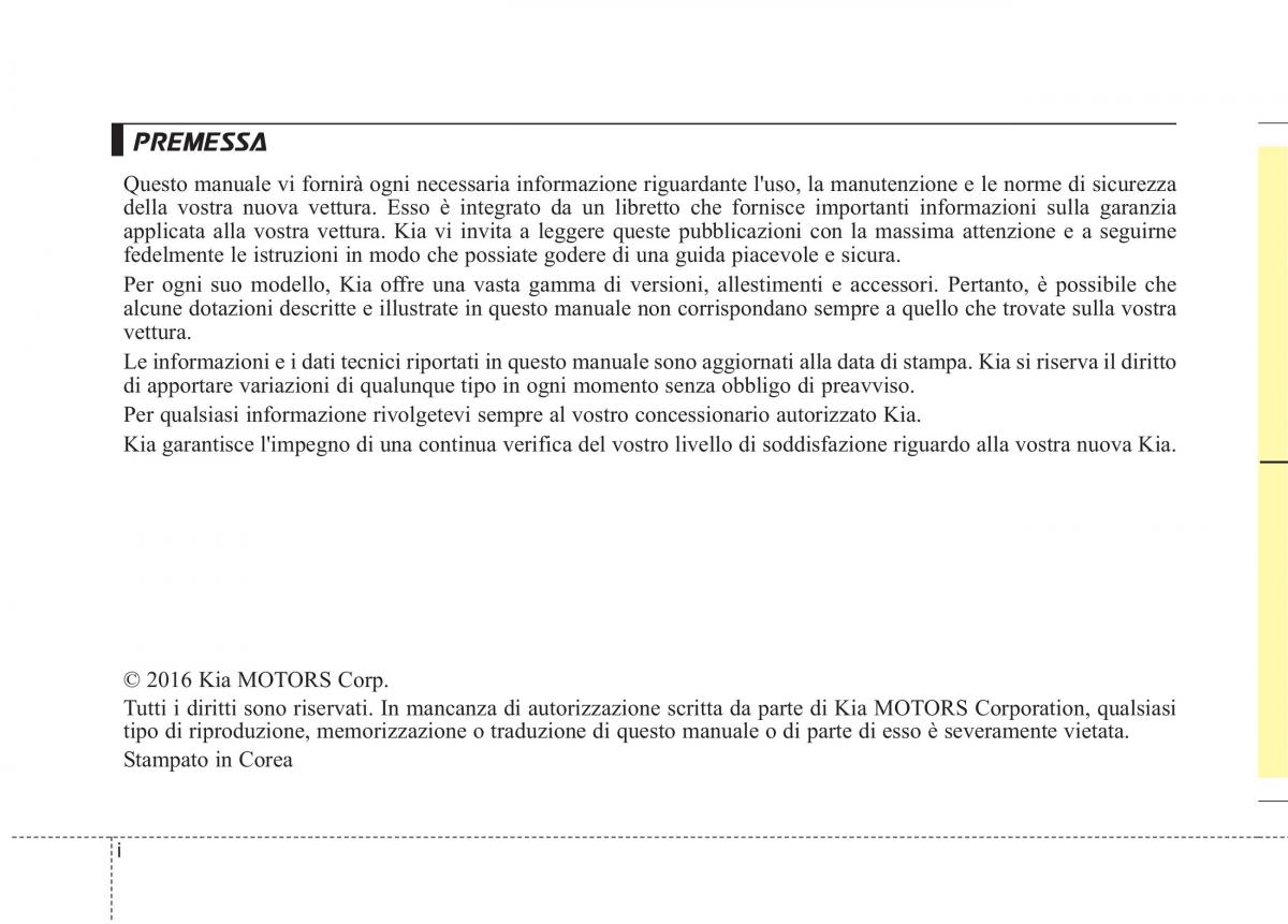 KIA Niro manuale del proprietario / page 2
