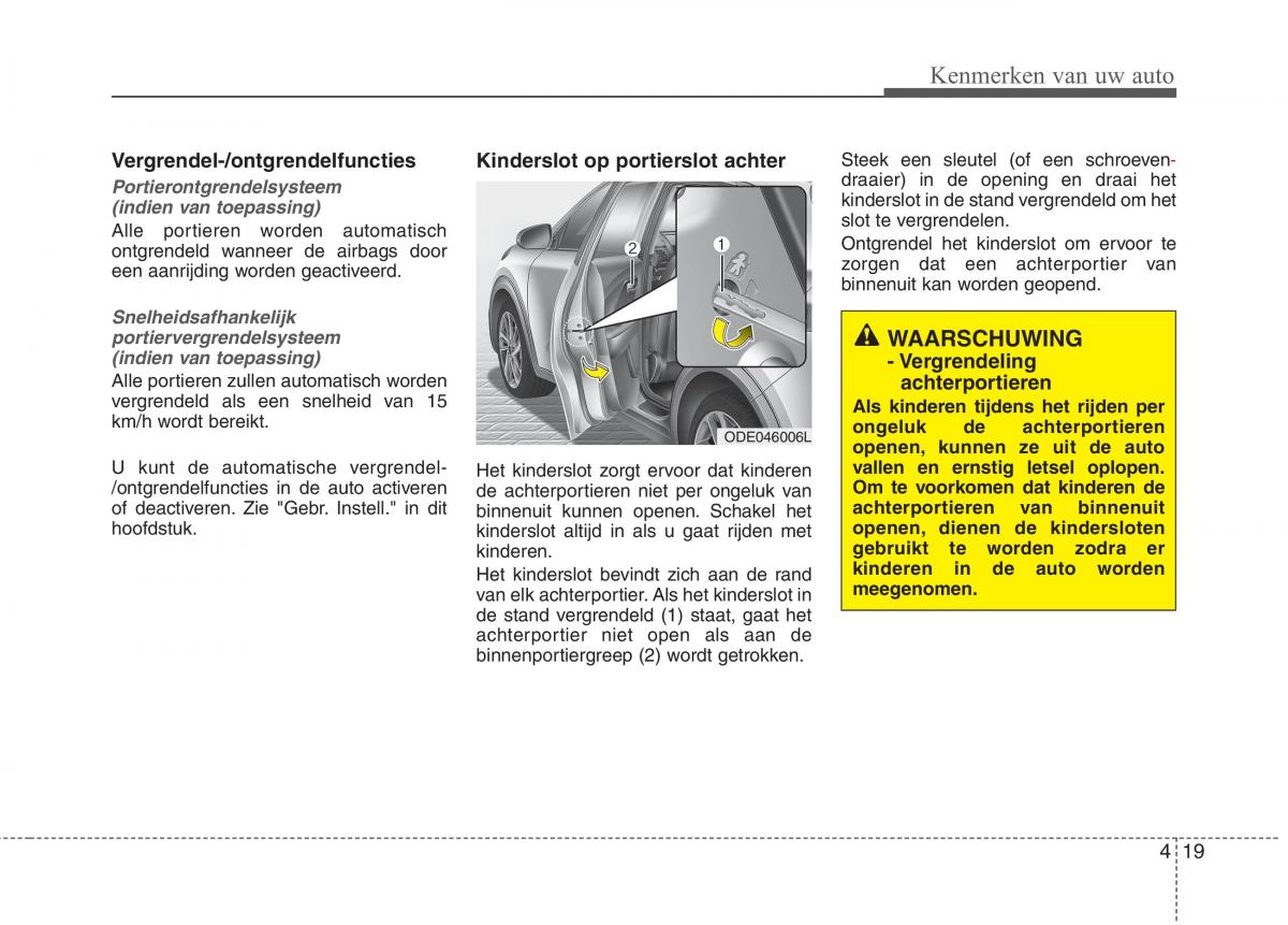 KIA Niro handleiding / page 126