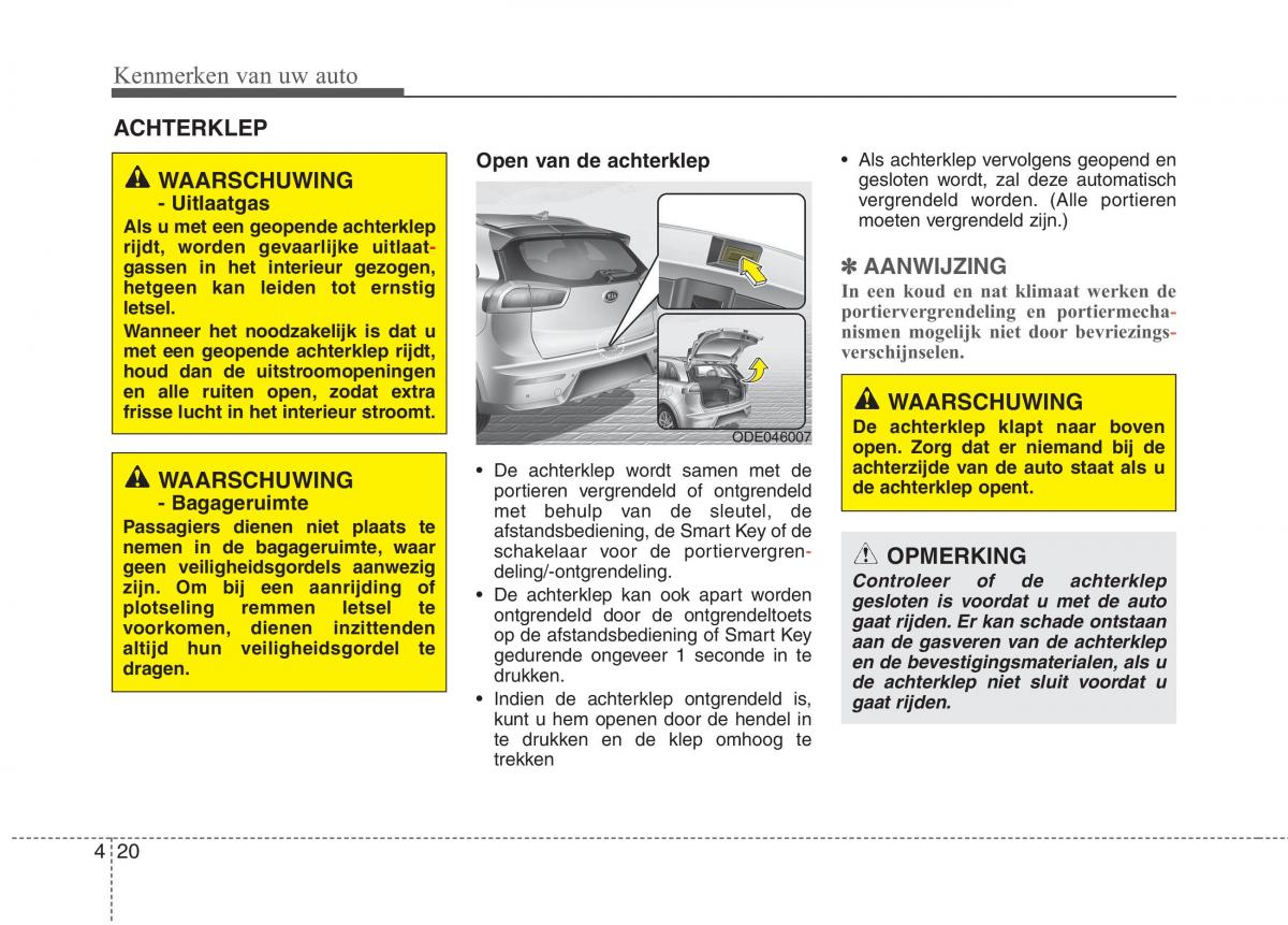 KIA Niro handleiding / page 127