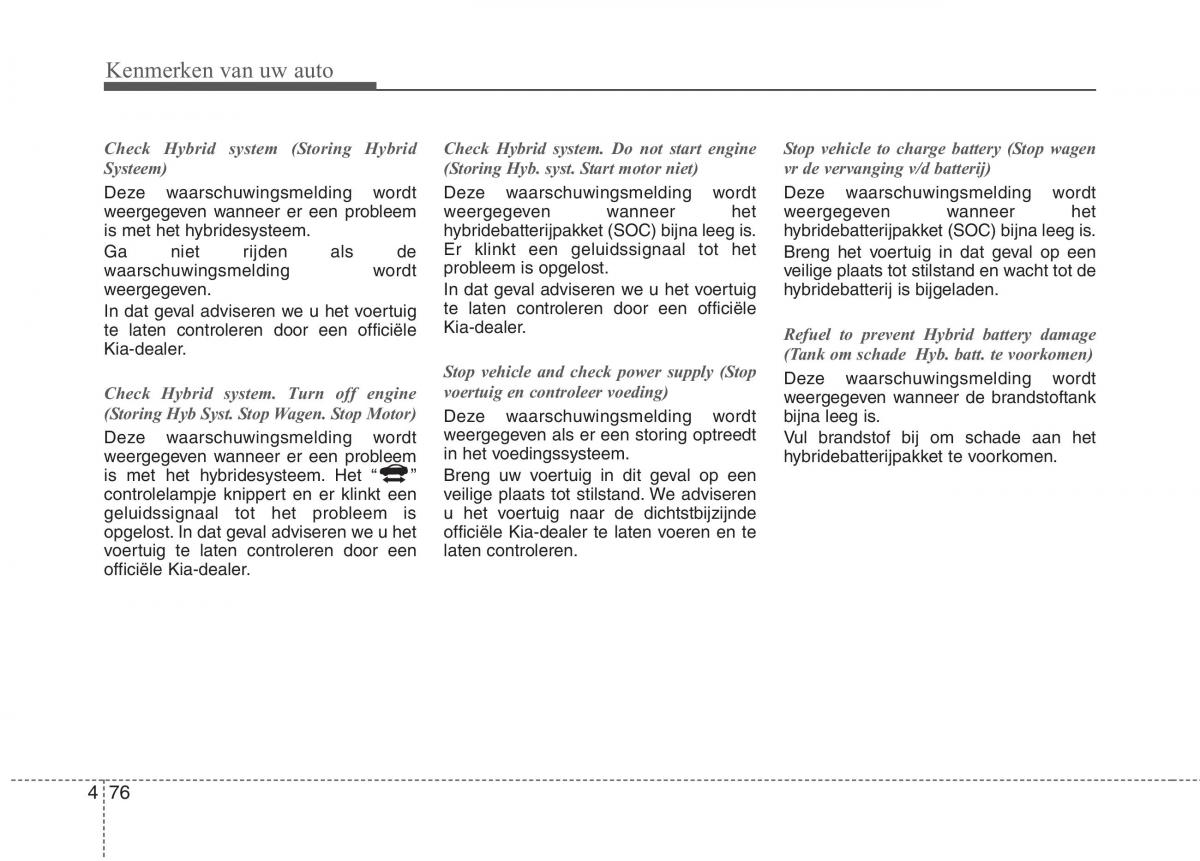 KIA Niro handleiding / page 183